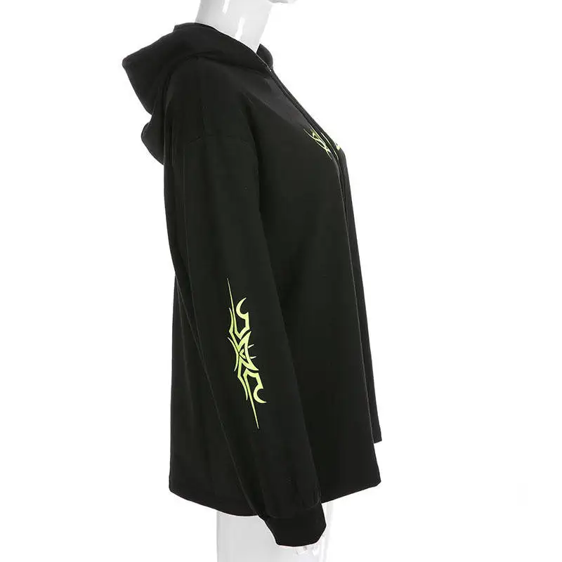 Новые модные женские толстовки NiceMix Повседневная Толстовка топы свободного кроя