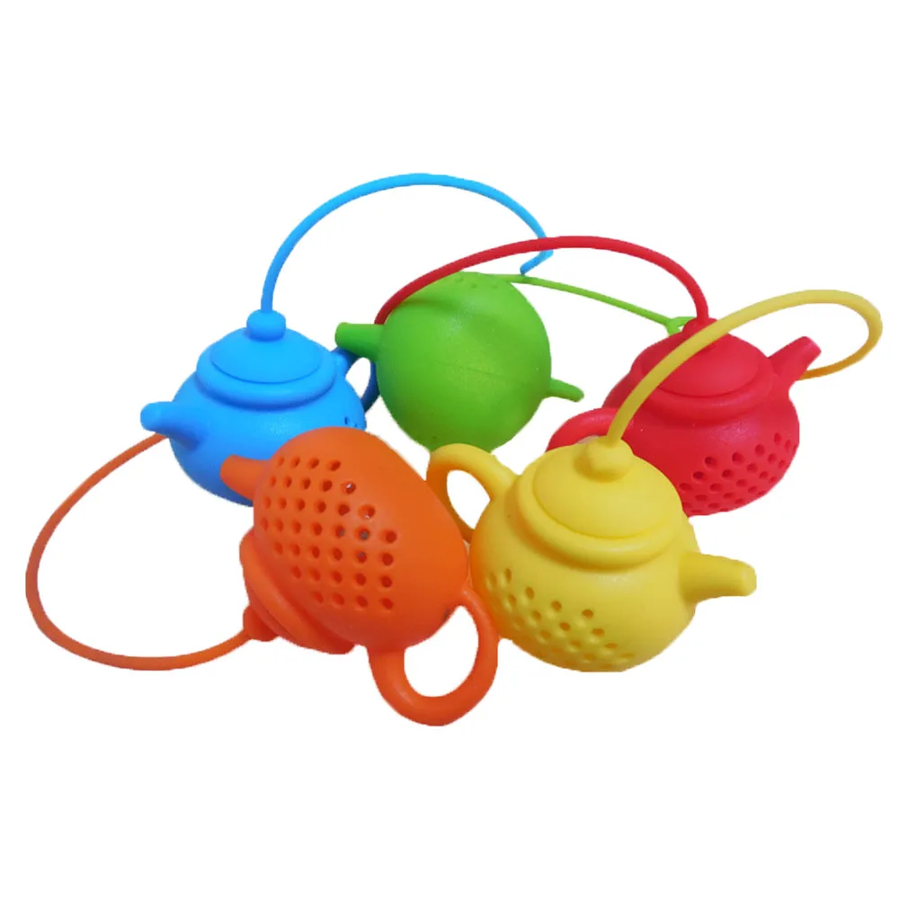 

Creative Teapot-Shape Tea Infuser Strainer Silicone Tea Bag Leaf Filter Diffuser Teaware Teapot Accessory Kitchen Gadget