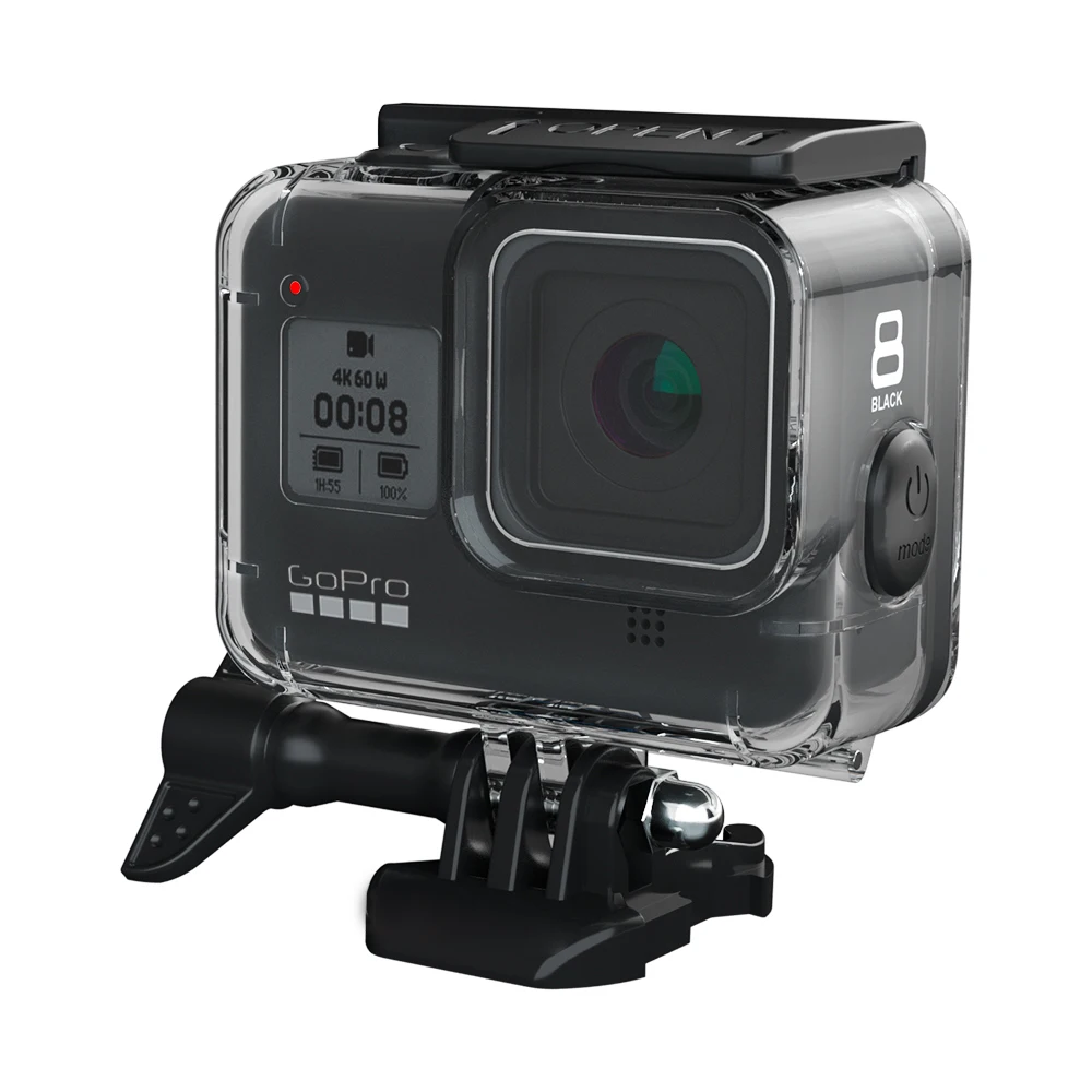 60M Waterproof Housing Case for GoPro Hero 8 Black Diving Protective Shell Rubber Material Botton case | Электроника