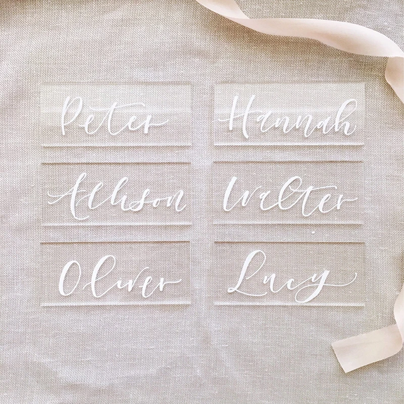 10pcs Rectangular Acrylic Place Tiles DIY Wedding Decoration Laser Cut Plain Place Guest Names Modern Calligraphy Plexi Glass
10pcs Rectangular Acrylic Place Tiles DIY Wedding Decoration Laser Cut Plain Place Guest Names Modern Calligraphy Plexi Glass