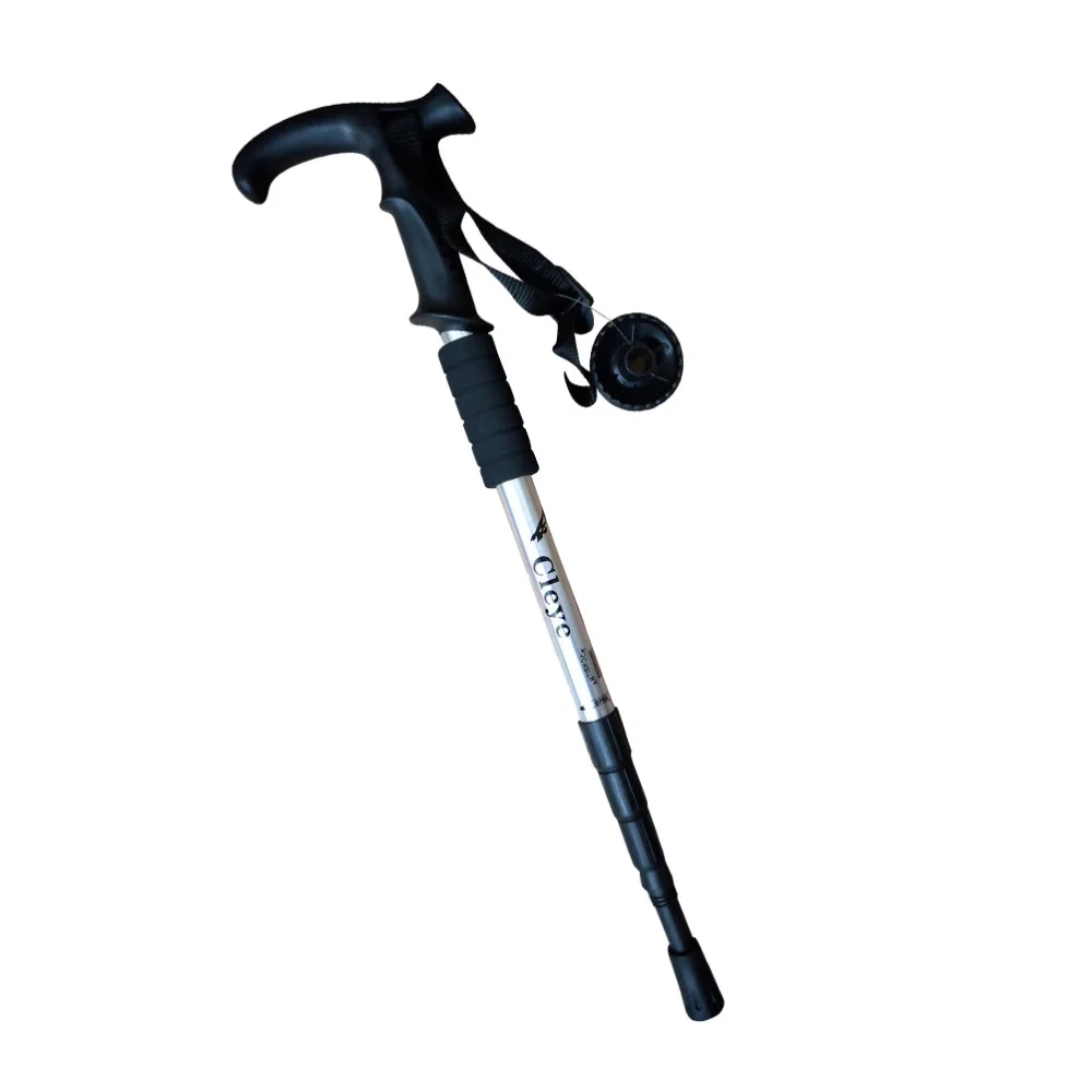 

Aluminum Alloy Trekking Pole Telescopic Old Man Anti-skid Stretch Lightweight Walking Cane for Men Adjustable Walking Stic