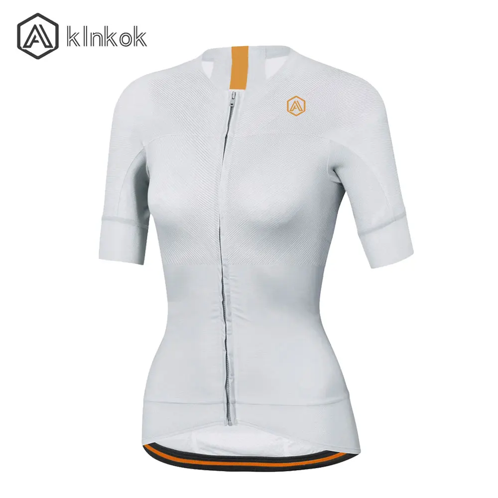 Женская велосипедная футболка с короткими рукавами и карманами эластичная