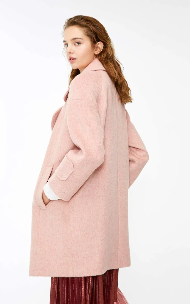 Vero Moda женское длинное шерстяное пальто с отворотом и открытыми плечами | 318327518