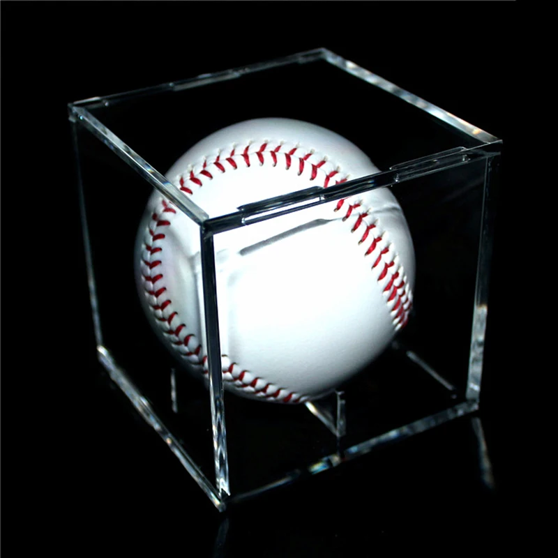 Acrylic 9 Inch Baseball Box Display Golf Tennis Ball Transparent Case for Souvenir Storage Box Holder UV Protection Dustproof acrylic plastic action figures princess starwars avengers display case box dustproof display box loz building block bricks toys
