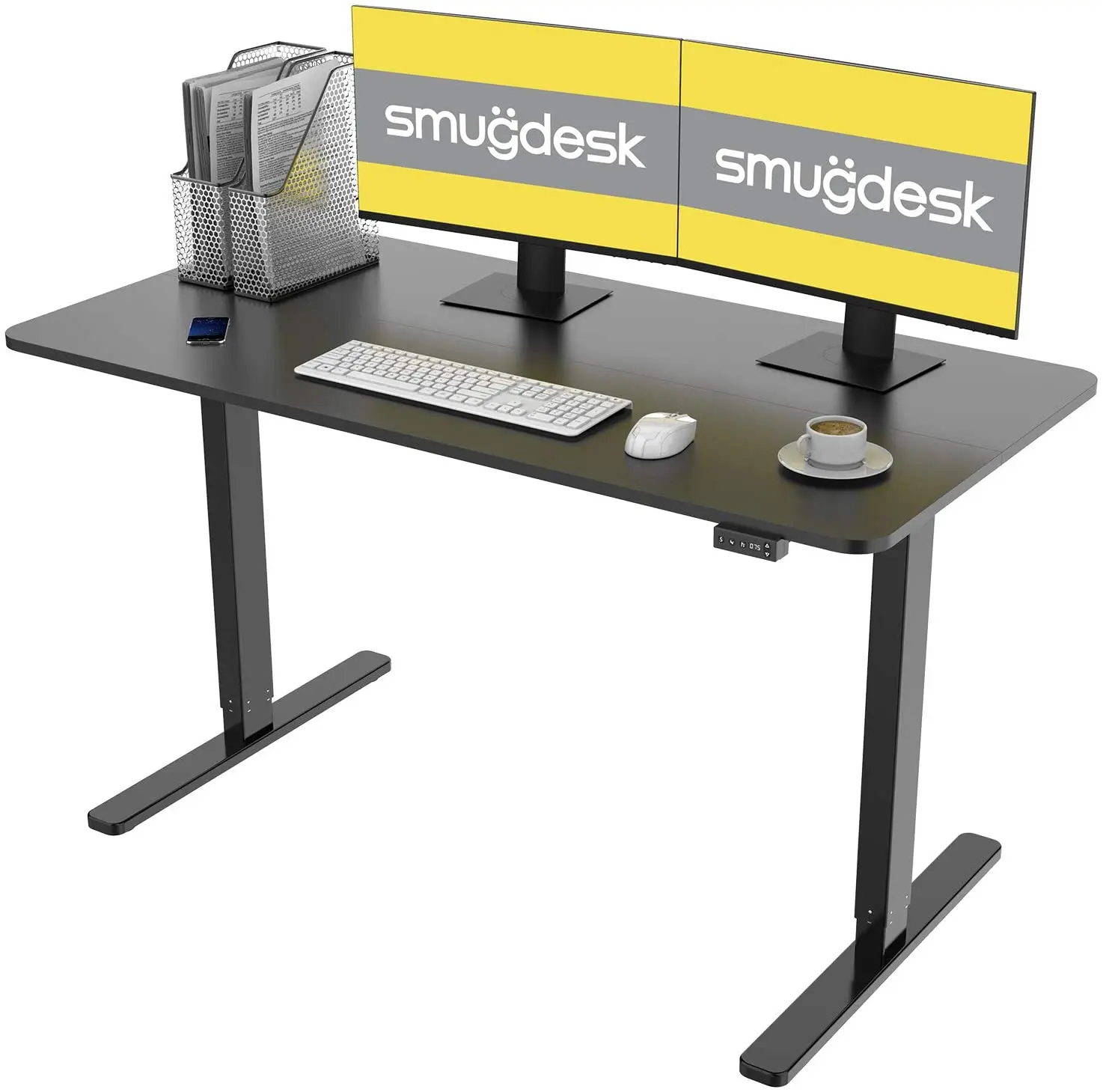 

Electric Standing Desk Height Adjustable Desk, 48 x 24 Inches Computer Desk for Workstation Home Office Table Sit Stand Desk