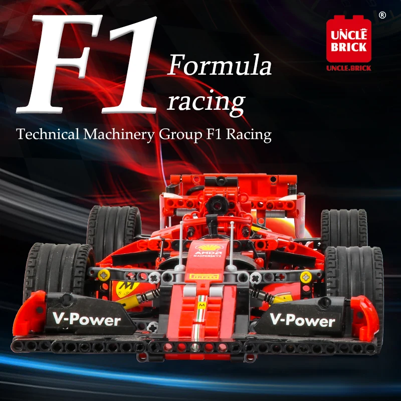 Техническая модель конструктора 1255 + шт. Супер гоночный автомобиль F1 спортивный