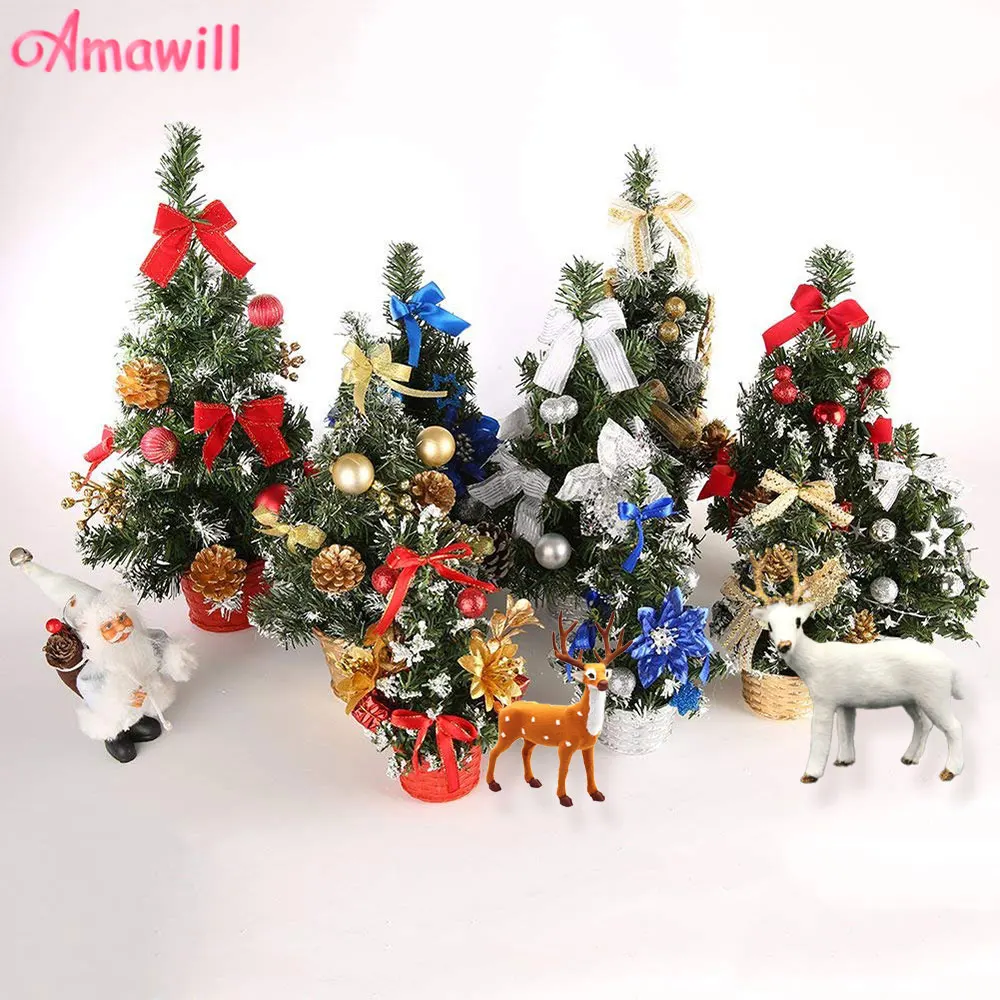 Мини Рождественская елка Настольный орнамент Рождество Новый год фестиваль