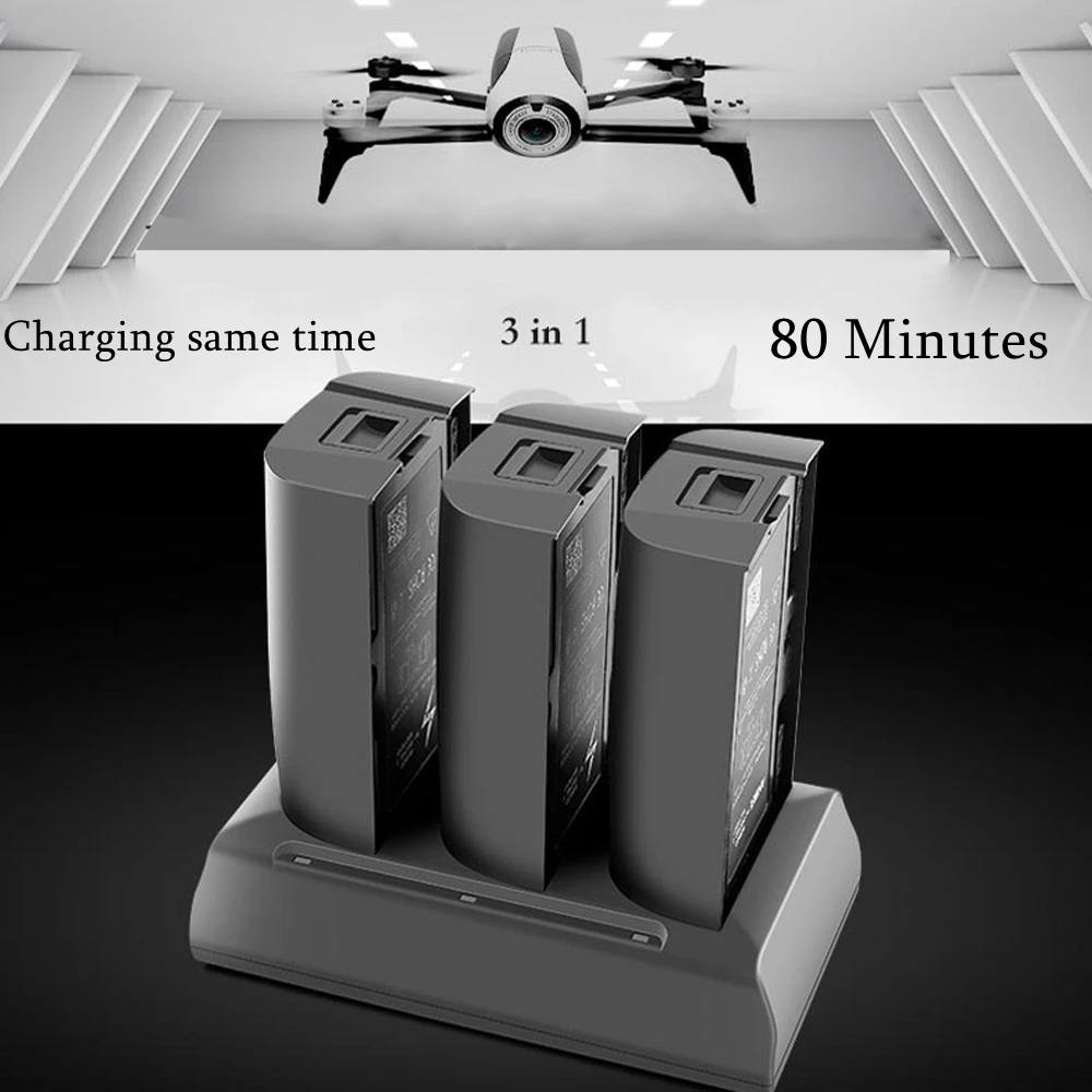 Зарядное устройство для Parrot Bebop 2 Drone/FPV сбалансированная батарея 3 в 1 быстрое