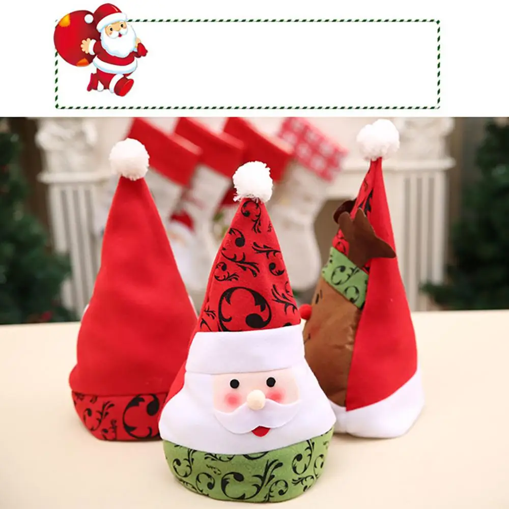 Рождественские подарки рождественские украшения сине-белые шапки детская