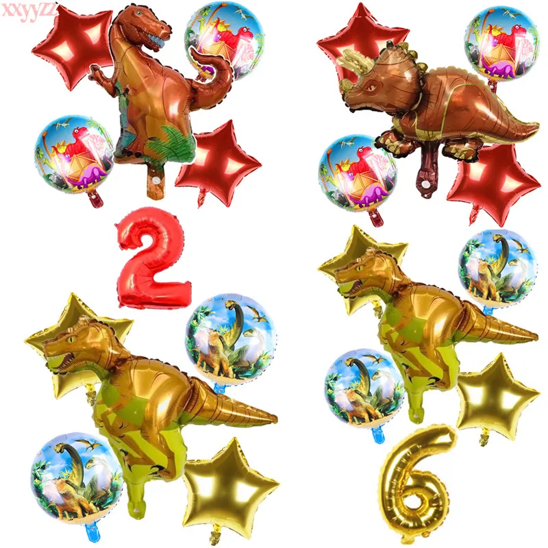XXYYZZ динозавр животные из алюминиевой фольги шары на день рождения вечерние