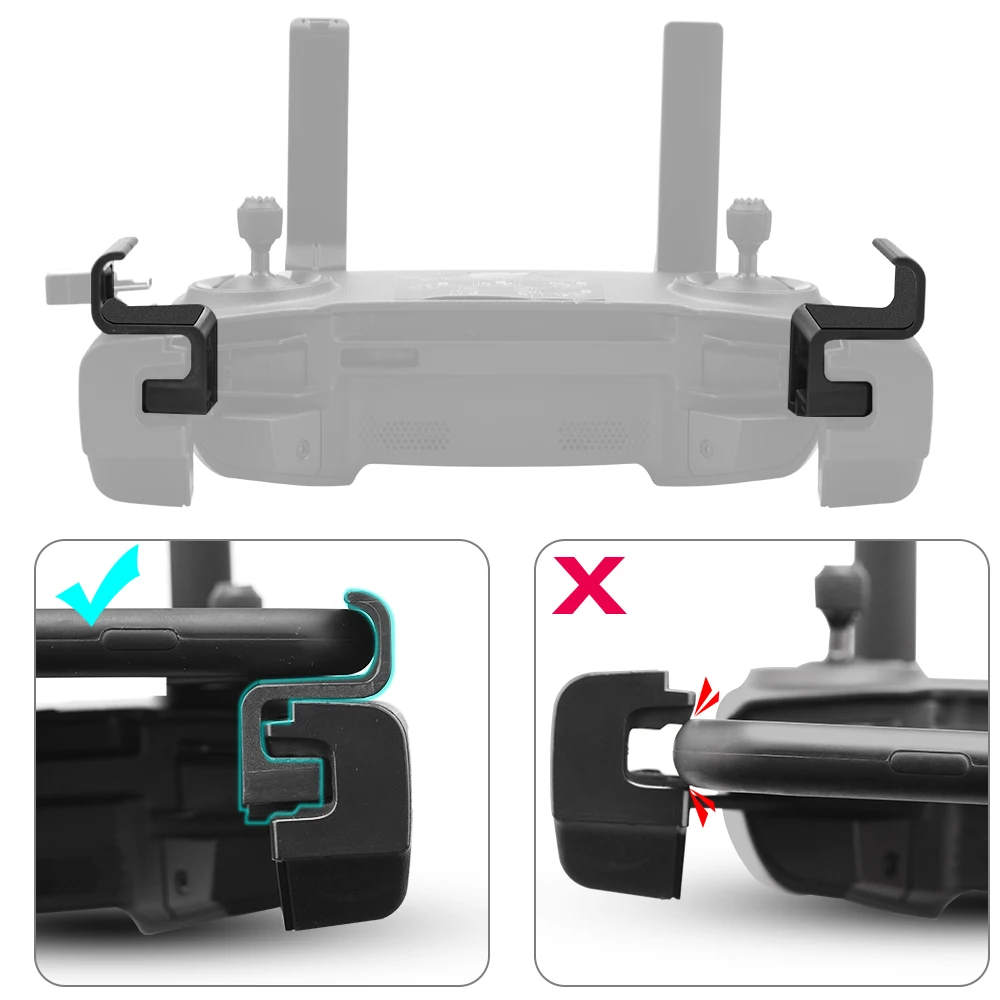

Easy Mount Clip Clamp Phone Holder Connector for DJI Mavic Mini Mavic 2 Pro Zoom Spark Air Platinum Controller Drone Accessory