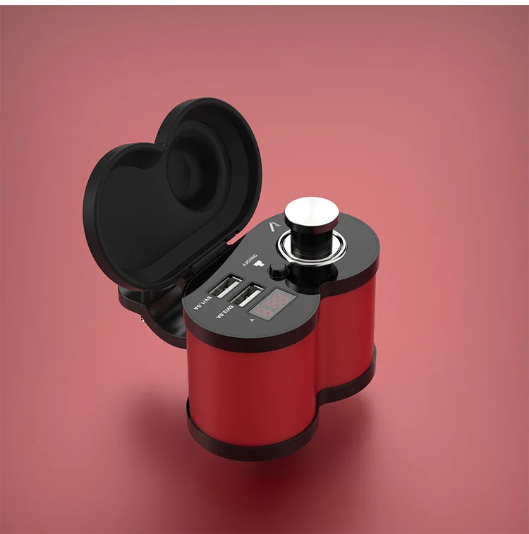 OHANEE moto rcycle USB зарядное устройство для телефона 12 В/24 В разъем прикуривателя Dual USB QC 3,0 moto зарядное устройство светодиодный водонепроницаемый вольтметр