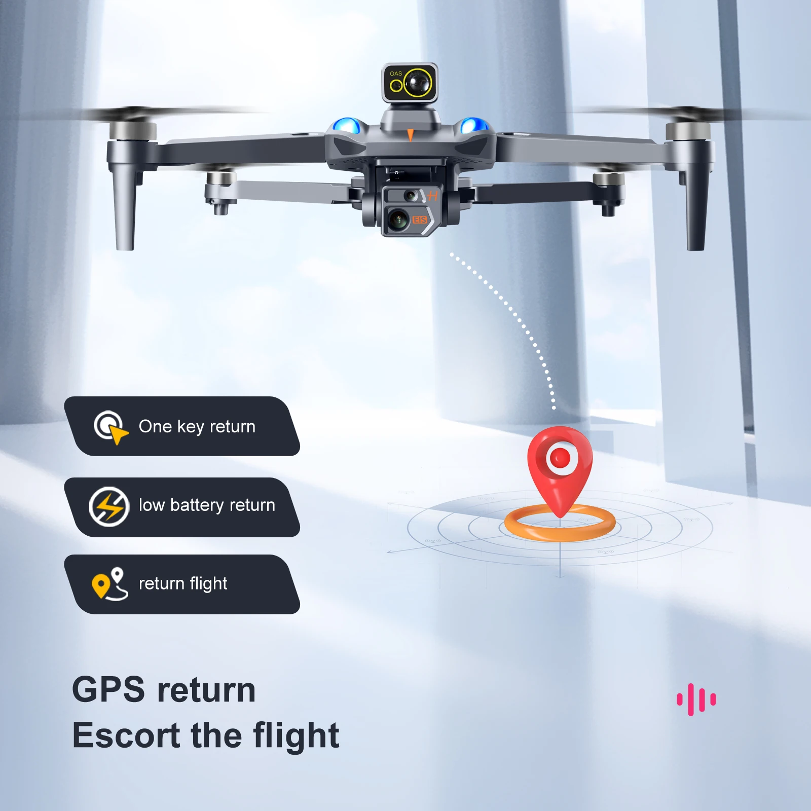 Новинка 2022 фотоаппарат Wi-Fi GPS 8K HD двойная камера обход препятствий на 360 °