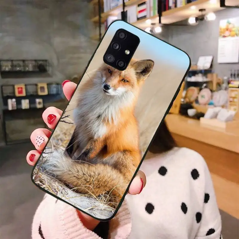 

Cute Fox In Autumn Phone Case For Samsung Galaxy S8 S9 S10 Plus S10E Note 3 4 5 6 7 8 9 10 Pro Lite cover