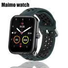Новинка 2021, ремешок для часов Maimo, ремешок для умных часов, силиконовый мягкий спортивный браслет