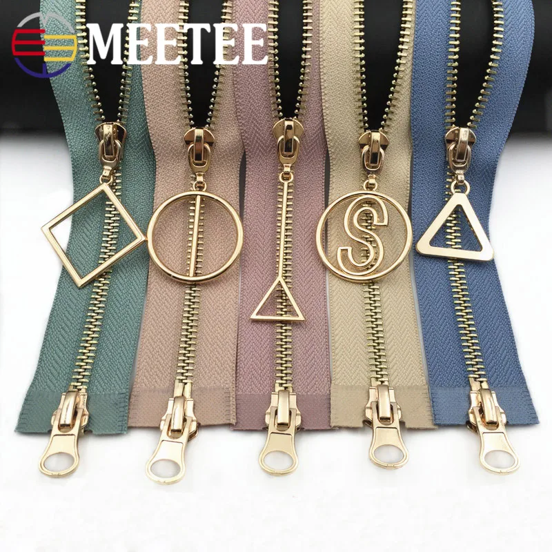 Meetee 1 шт. 5 # металлическая молния 80/100/120 см с открытым концом двойные слайдеры