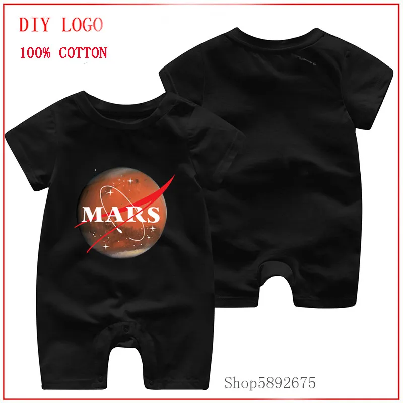 2020 fashion design SpaceX The Race to Mars Occupy printed romper Summer Baby Newborn Clothes Toddler Jumpsuit One-Pieces |