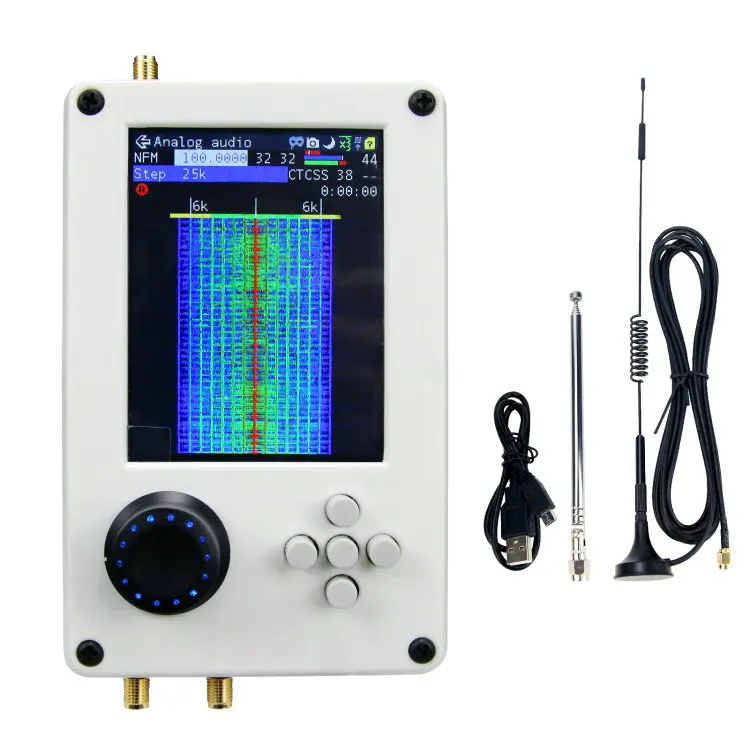 

HackRF + Upgraded PortaPack H2 3.2" LCD + Plastic Shell Assembled + 2pcs Antennas + USB Cable