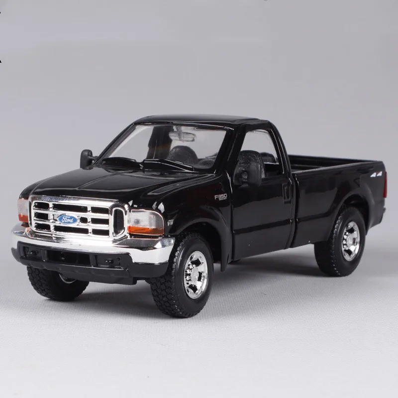 1999 Ford F350-Black Изысканная 1:24 модель из сплава Mustang GT, модель спортивного автомобиля, коллекция премиум и gif - Цвет: 1999 Ford F350-Black