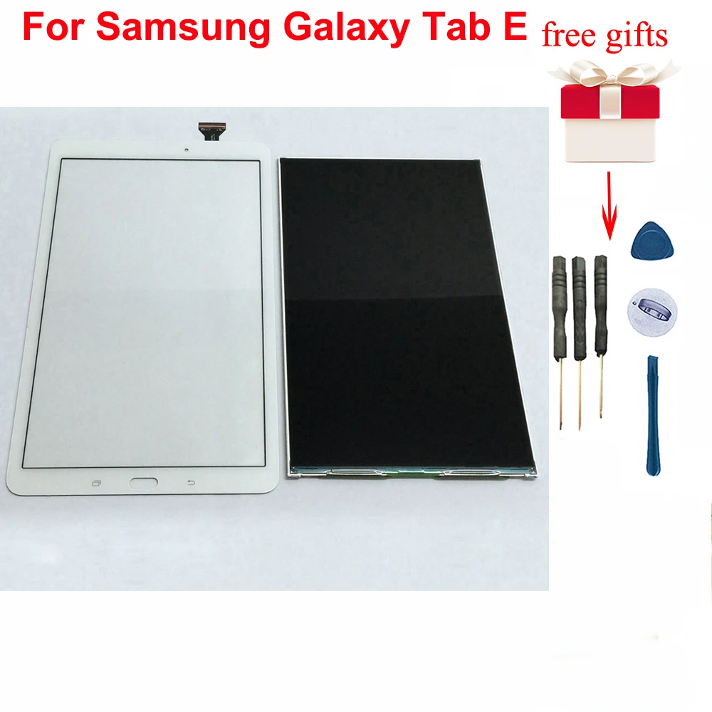 Для Samsung T561 SM-T560 ЖК-дисплей сенсорный экран дигитайзер Замена для Galaxy Tab E 9 6 T560 |