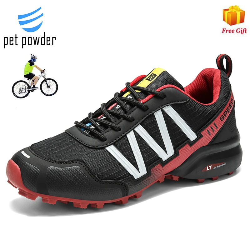 

Men's Cycling Shoes Road Race Cycling Shoes Lightweight Breathable Hiking Shoes