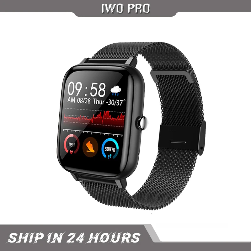 

IWO PRO P6 Smart Watch Bluetooth Heart Rate Monitor Smart Clock Women Sports Fitness Tracker Full Touch IOS Android PK HUAWEI
