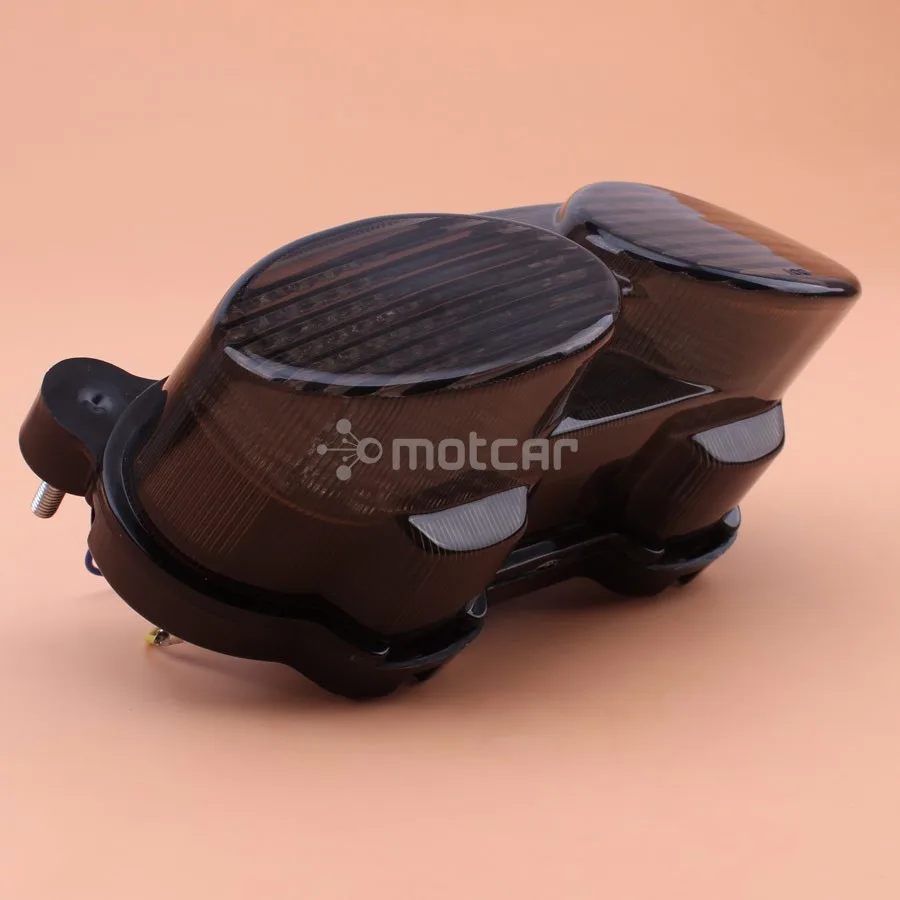 Светодиодный светильник для мотоцикла с дымовыми линзами, встроенный светодиодный задний светильник, светильник поворотников для Kawasaki ZR7S ZX6R ZX900 ZX9R ZZR600