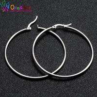 free shipping 2pcspair womens big circle stud earring fashion stainless steel goldsilver colorrose goldgirl jewelry making