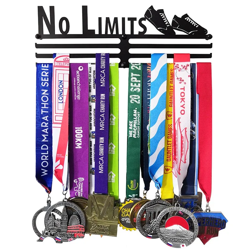 

Three Bar No Limits Iron Marathon Sport Metal Medal Hanger