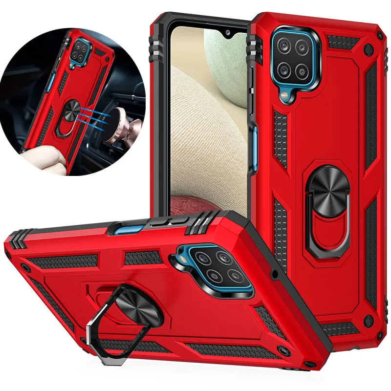 

For Samsung Galaxy M32 6.4" Case Luxury Car Magnetic Ring Armor Back Cover Cases For Galaxy M32 M 32 M325 SM-M325F Stand Coque