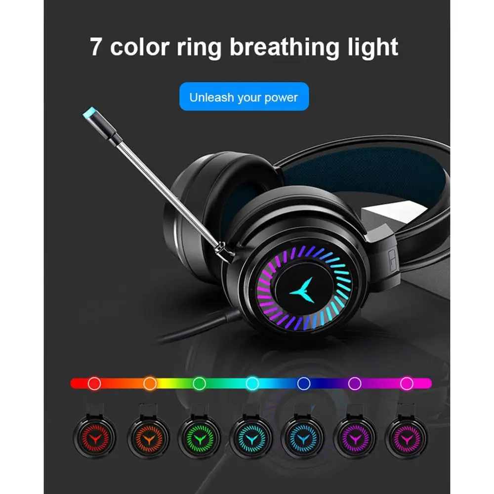 Gaming Headphones Wired Gamer Headset 7.1 Surround 4D Stereo Earphones with Microphone 7 Color RGB for PS4 Xbox One PC Games G58 |