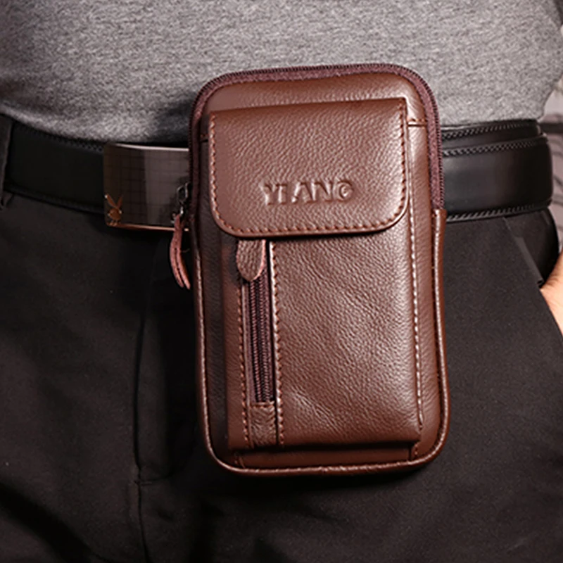 Для мужчин из натуральной коровьей кожи Маленькая через плечо Курьерские сумки