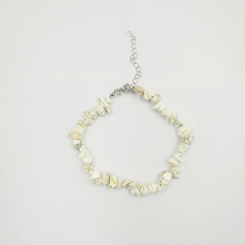 Браслеты на лодыжку для девочек ювелирные украшения из натурального камня