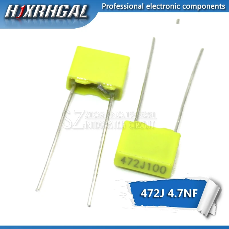 5 шт. полипропиленовая защитная пленка пластиковая пленка 100V 1nF ~ 470nF 220nf 10nf 47nf 22nf 1nf 0,47 мкФ 0,1 мкФ корректирующий конденсатор HJXRHGAL (art.: 3a355ac97cf) - 3a355ac97cf