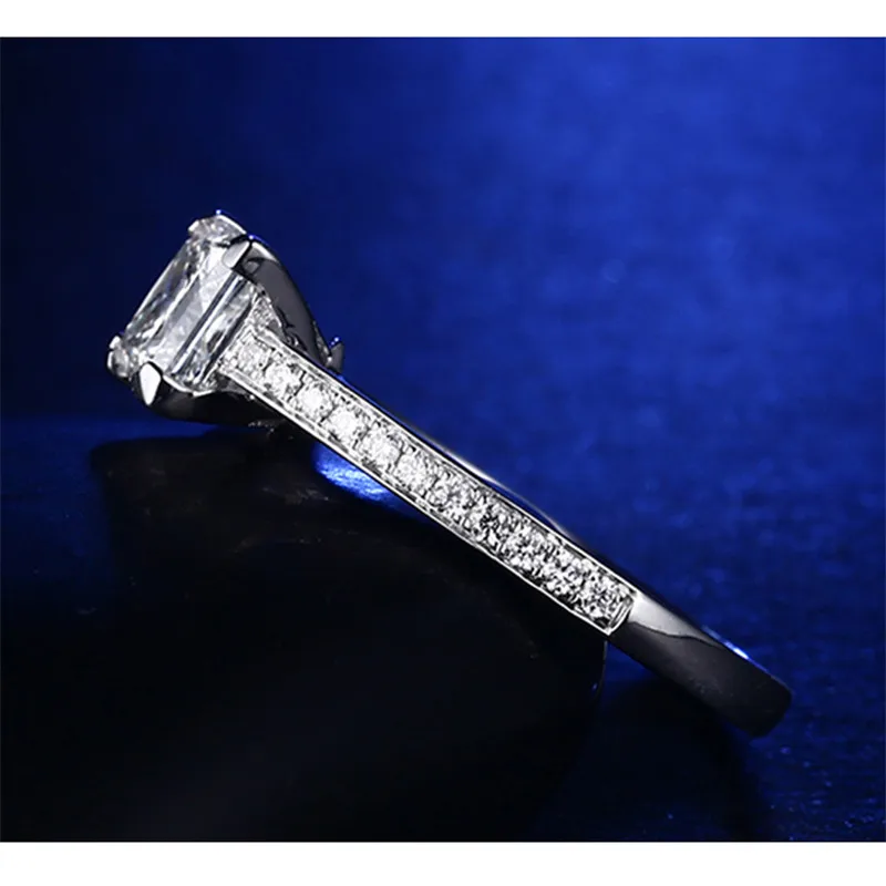 CC Trendy Rings For Women Cubic Zirconia Square Stone Ring Wedding Engagement Jewelry Accessoreis Drop Shipping CC631 |