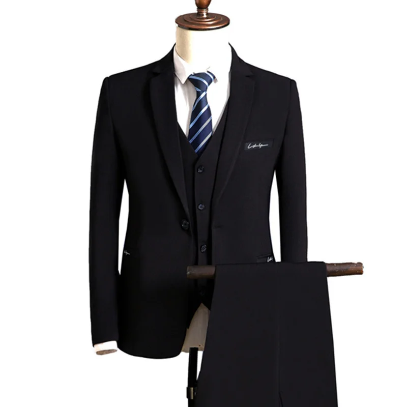 

Комплект блейзеров и жилетов/Herenmode Triedelig Pak Bruidegum Briiloft мужская деловая повседневная куртка, жилет Broek