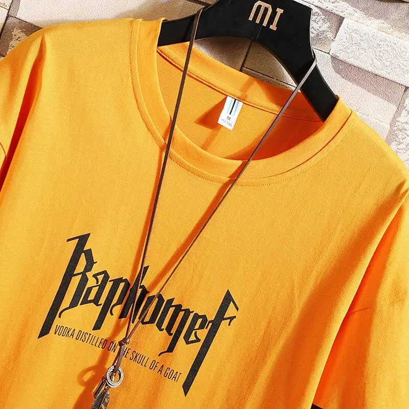 

Men's T-shirt short sleeve cotton 5 / 5 sleeve loose Korean fashion half sleeve summer men's new T-shirt fashion