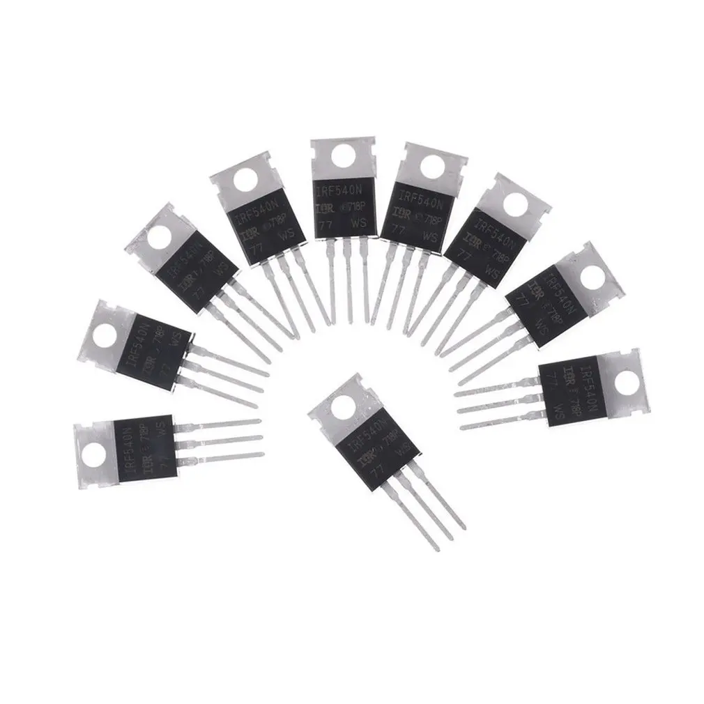 10 шт. IRF540N IRF540 TO-220 N-Channel 33A 100 в мощный MOSFET высокопроизводительный эффект трубка
