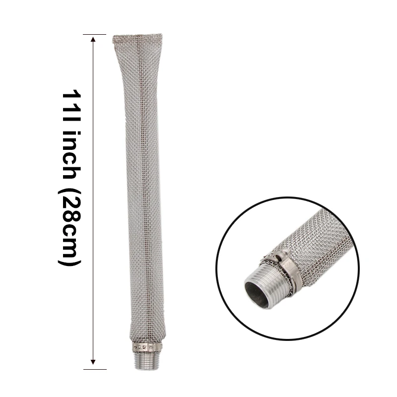 11 &quot(28 см) Нержавеющая сталь Bazooka экран с 1/2&quot NPT для Домашнего Пива чайник или Mash