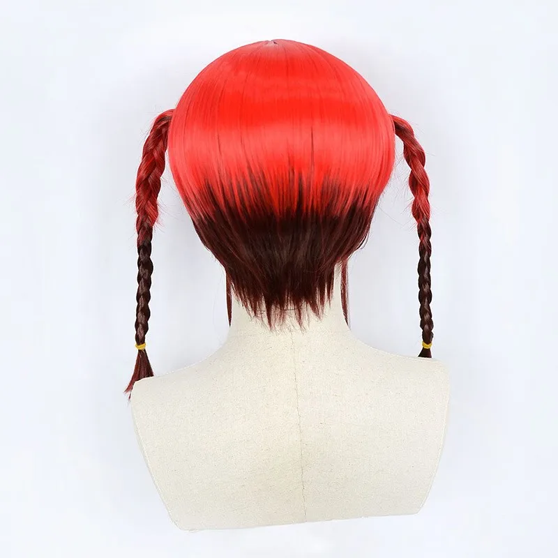 

Anime SSSS.DYNAZENON Chise Asukagawa Cosplay Wigs Gradient Red Synthetic Hair Halloween Role Play Party Cos Props+ Wig Cap