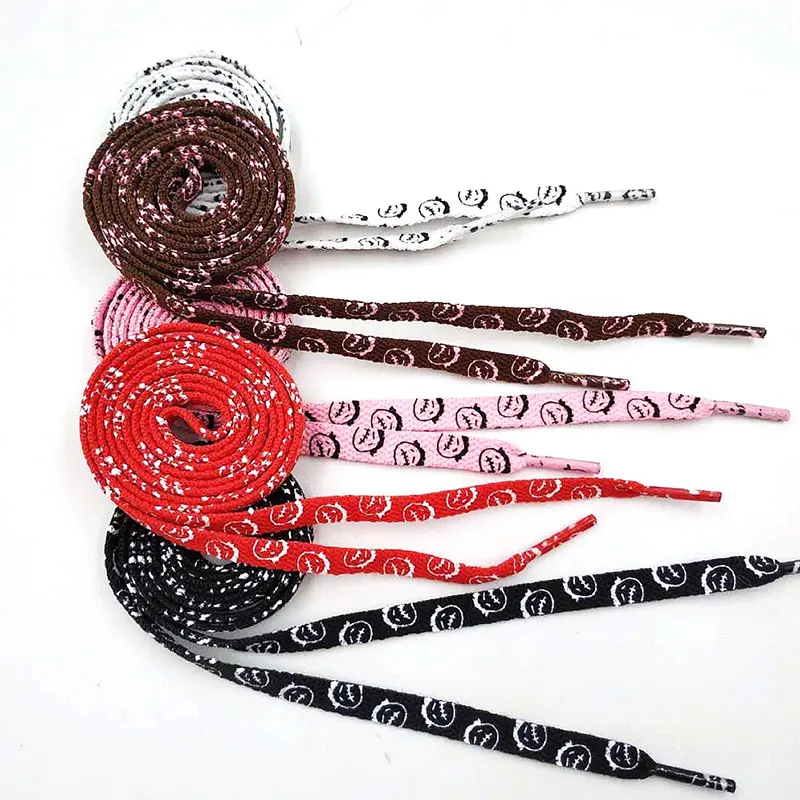Print Cartoon Wild Shoelaces Athletic Safety Sneakers Shoelaces Casual Lace Funny Night Walk Bootlace Shoelace 120/140/160/180CM