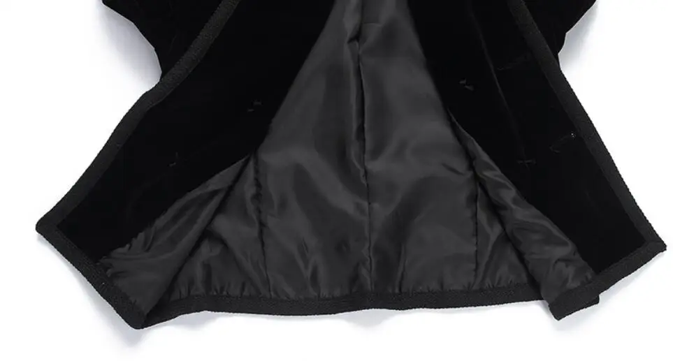 

2020 spring Women Notched Collar Short Jacket fashion Double Breasted Blazer Suit Female Velvet Black Slim Women Outwear r230