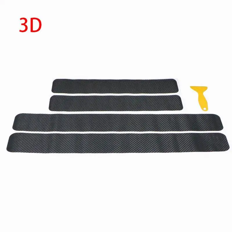 

Scuff Anti Scratch Carbon Fiber Car Door Sill Anti kick Stickers Auto Door Sticker Car Accessories Styling