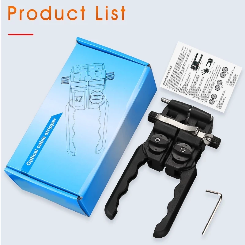 Free Shipping AUA-F9 Optical Fiber Optic Stripper 8-30MM Longitudinal Cable Jacket Slitter Cable Sheath Opening Cutter