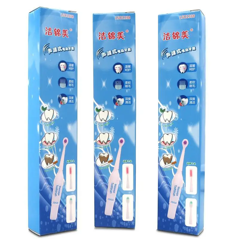 

3Pcs Replaceable Head Lazy Intelligent Electric Toothbrush Automatic Soft Hair Adult Whitening Mouthguard Suction Card Or Boxed