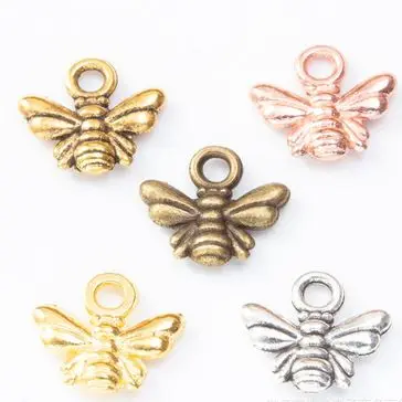 

30pcs Charms bee 11*10*3mm Tibetan Silver Plated Bronze Gold Pendants Antique Jewelry Making DIY Handmade Craft