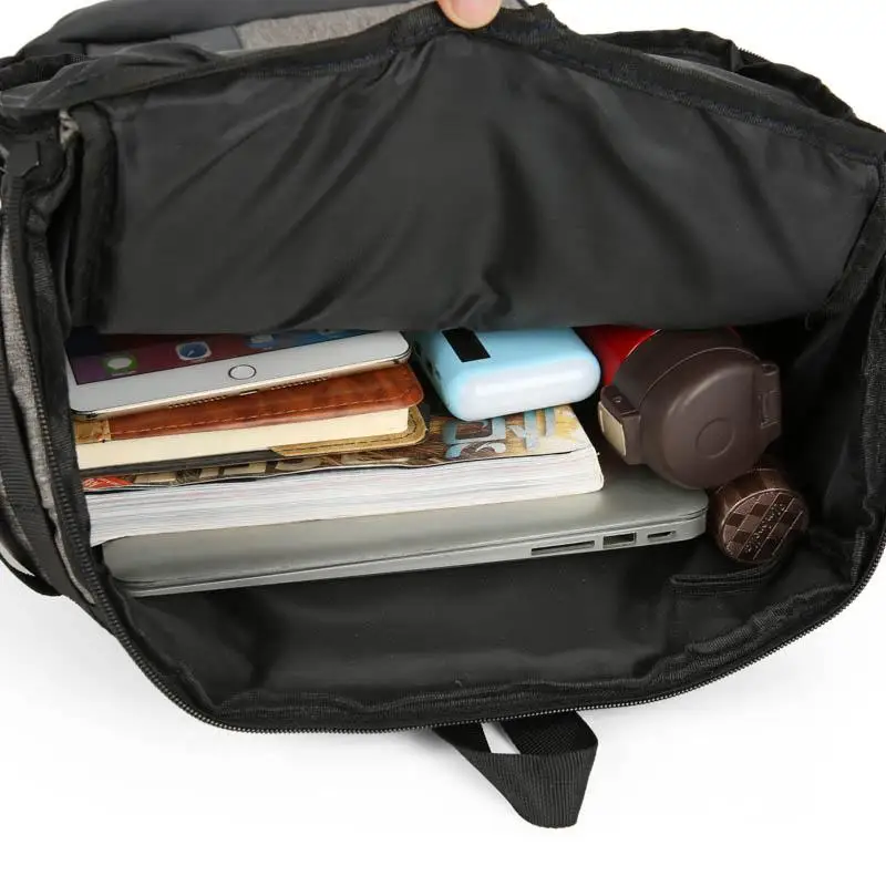 

Casual Business Men's Backpack School Bag Travel Hike Large Capacity Laptop 15.6 BagS High Qualit Patchwork Waterproof Oxford