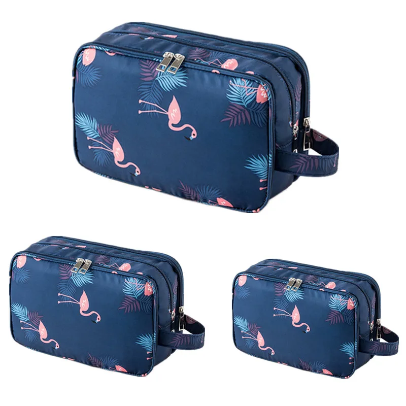 

Three Layers Toiletry Cosmetic Bag Women Travel Necessaire Makeup Case Box Dry And Wet Separation Wash Make up Organizer Bags