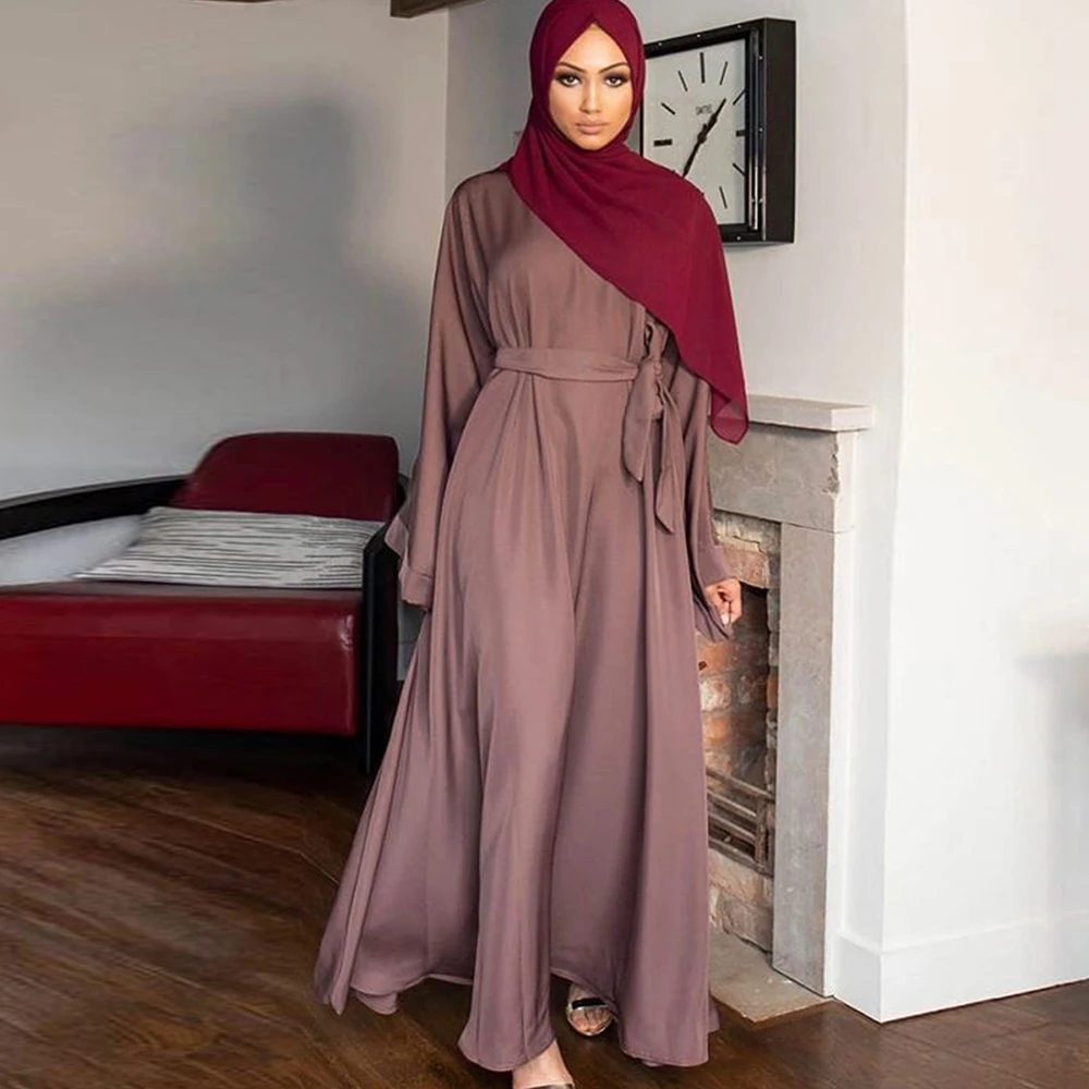 Женское платье-хиджаб, мусульманское, Макси-платье