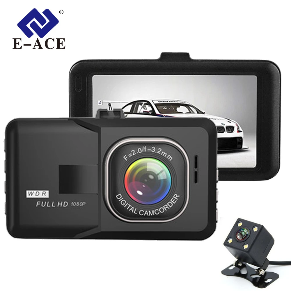 

Acceo B03 Мини Автомобильный видеорегистратор 3 дюйма FHD 1080P двойная камера объектив 170 Угол видео рекордер видеокамера DashCam ночное видение Авто ...